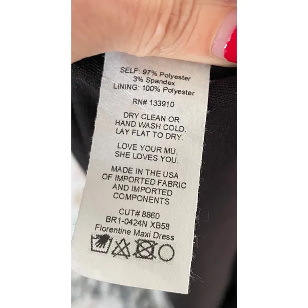 Show Me Your Mumu Floretine Maxi One Strap Maxi Dress Black Size Small NEW - Image 7