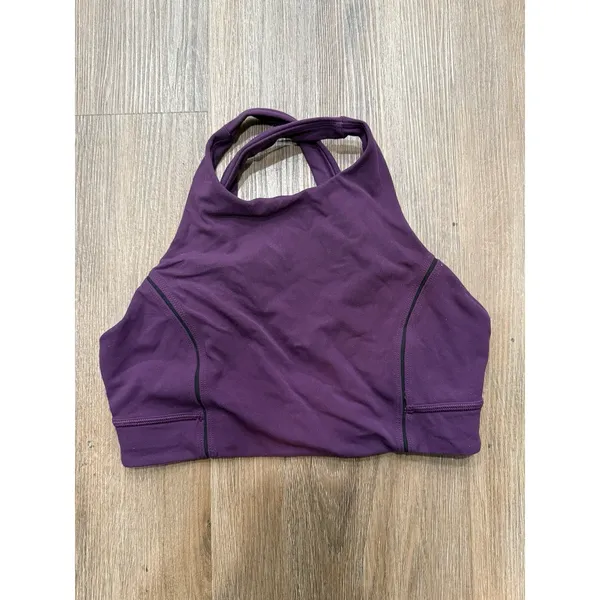 Lululemon Simply‎ Bare Sports Bra Women's Size 4 Purple - Image 2