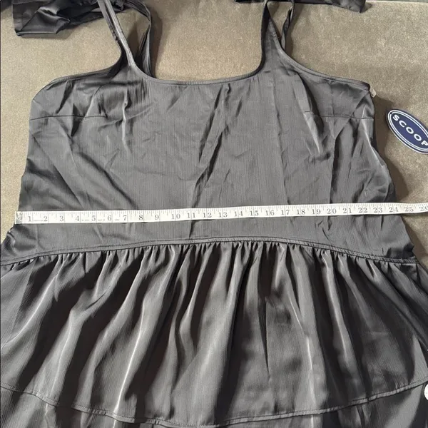 Women’s Black Scoop Bow Mini Dress Size XXL 20 NEW - Image 10