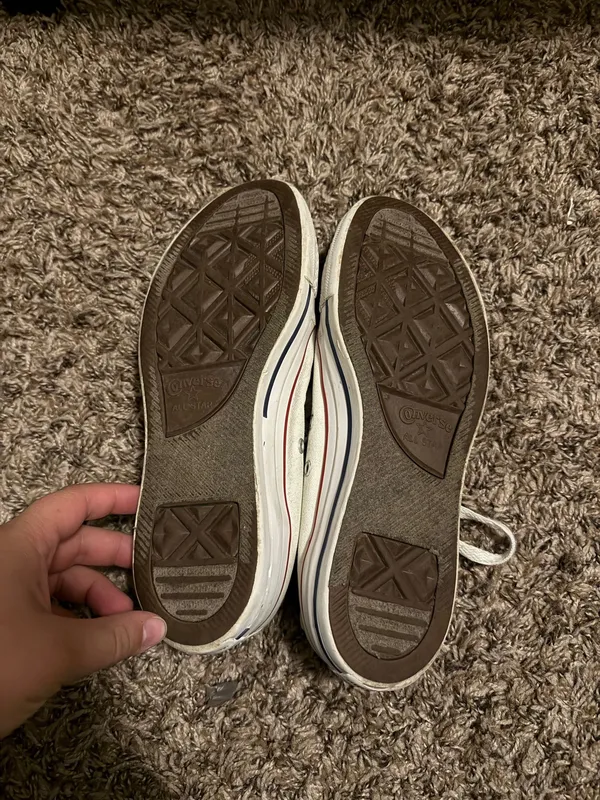 Low Too White Converse All Star Shoes - Image 2