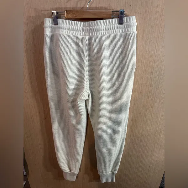Women’s GAP Sweats White Knit Jogger Sweats Size XS - Image 5