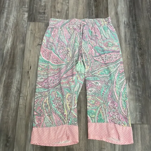 Juicy Couture Black Label Pajamas Paisley Spaghetti Racerback Size Medium - Image 6