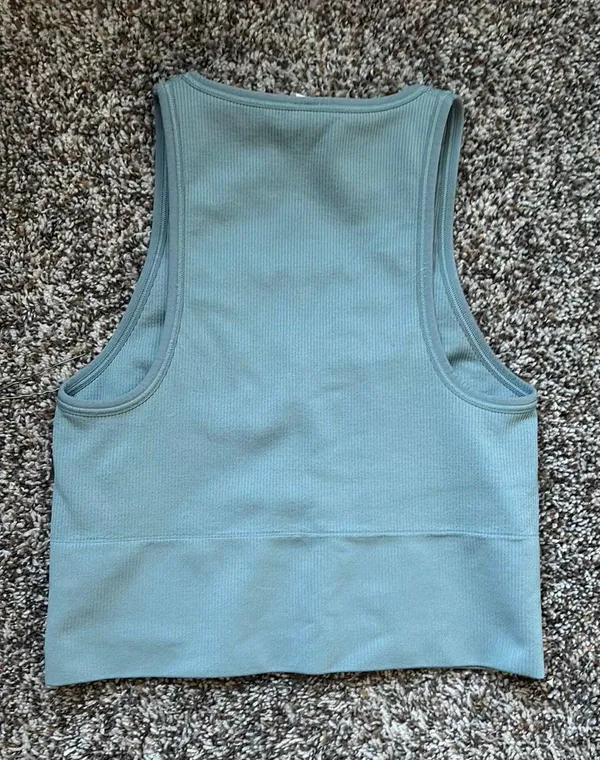 Athleta Top Women’s XS Green V-Neck - Image 2