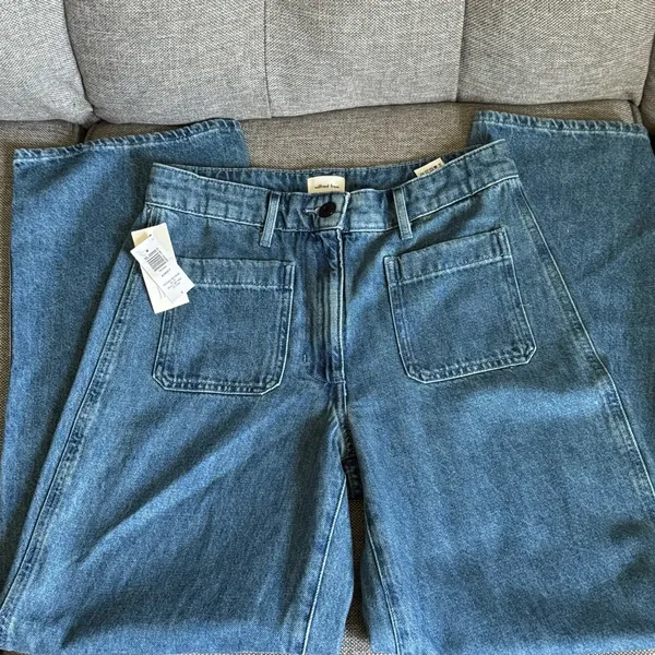 Aritza Wilfred Free Adrift Ocean Medium Blue Women Jeans Sz 8 - Image 8