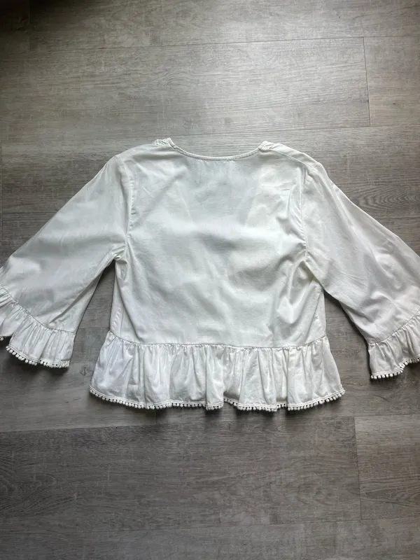 TJD The Jetset Diaries After Forever Embroidered Bell Sleeves Top Size XS - Image 9