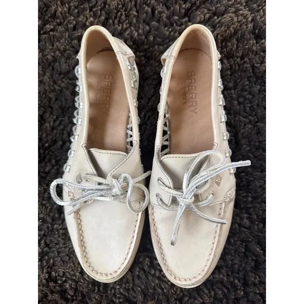 Sperry Top siders off white size 9M - Image 9
