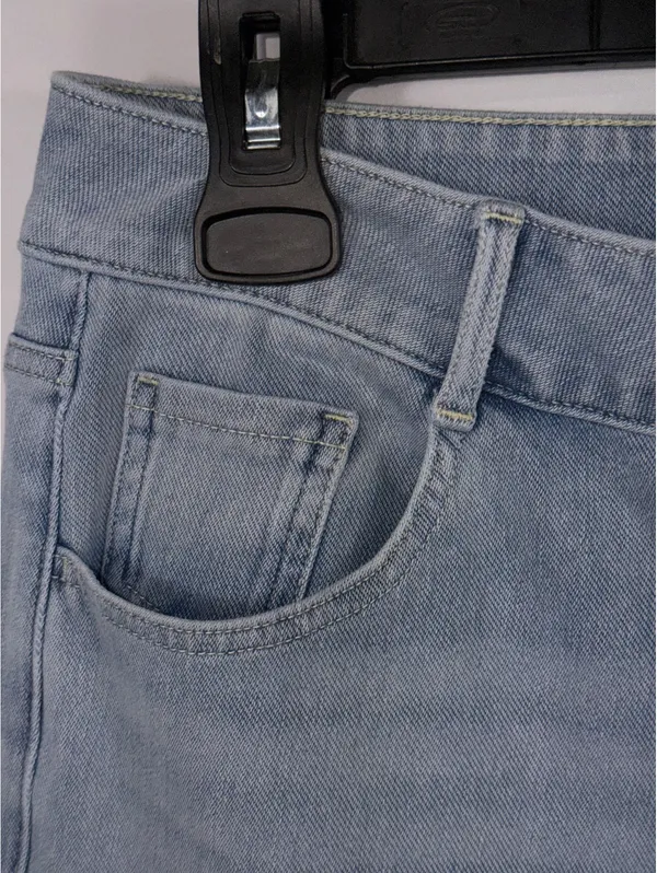 Halara Light Wash High Rise Wide Leg Jeans Size Small - Image 5