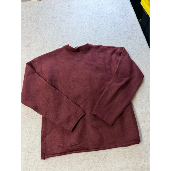 Members Mark Womens V-Neck Cardigan Sweater Crimson‎ Burgundy XS New - Image 5