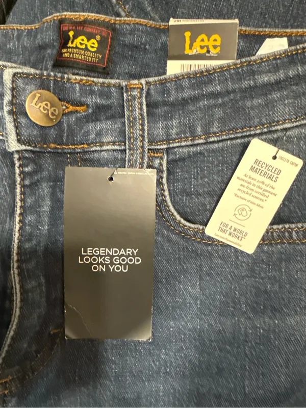 Lee Legendary Style High Rise Wide Leg Crop Jeans Size 2 Medium NWT - Image 12