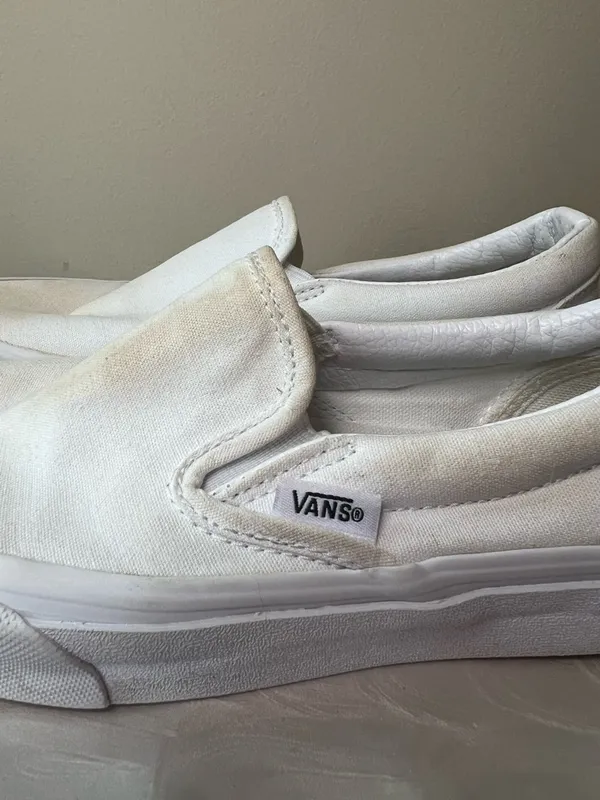 Vans White Slip On Sneakers Size 5 Project‎ - Image 3