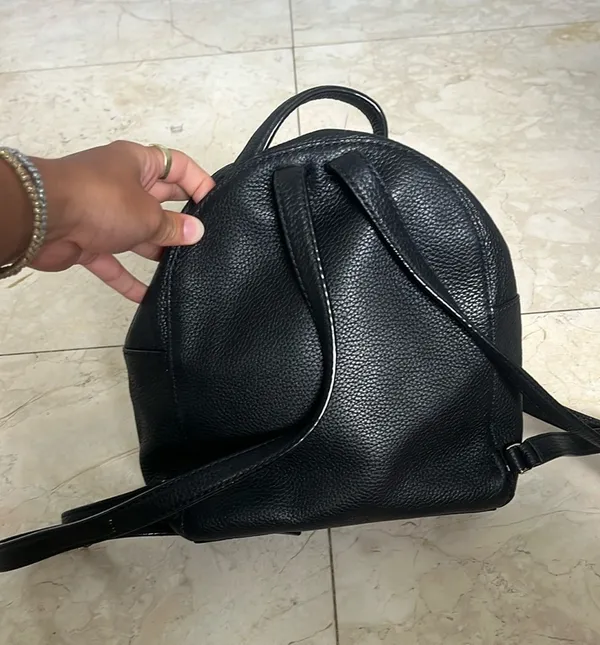 Kate Spade Black Leather Mini Backpack - Image 4