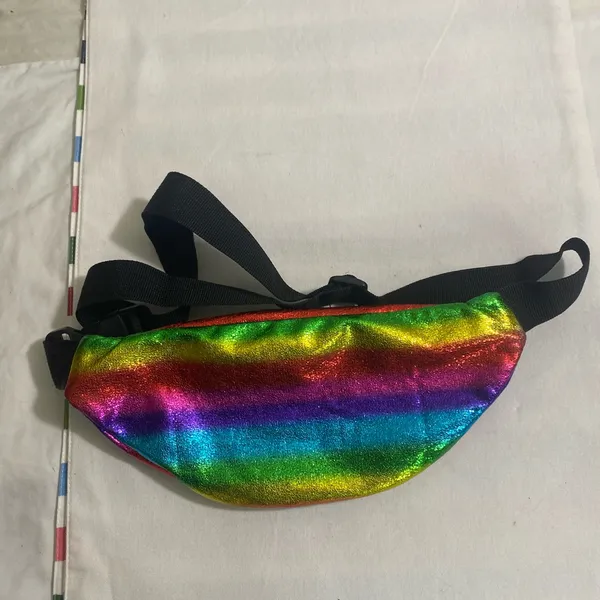 Rainbow Holographic Fanny Pack Waist Belt Bag Festival Adjustable - Image 6