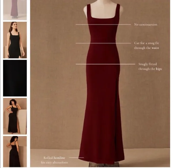 x Anthropologie Adena Side Slit Maxi Dress in Blush rose Pink - Image 6