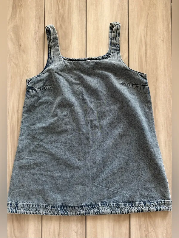 Divided Denim Sleeveless Mini Dress Blue Large NWT - Image 5