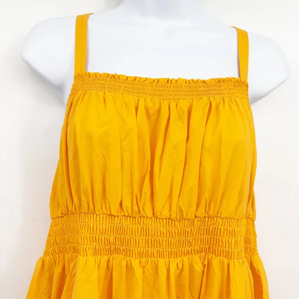 Daily Practice by Anthropologie Womens Mango Boho Tiered High-Low Midi Dress XS - Image 3
