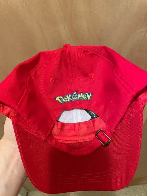 Pokémon VTG 90’s Ash Ketchum Embroidered Strap Back Hat Cap Charizard Pikachu! Has some dents no flaws - Image 6