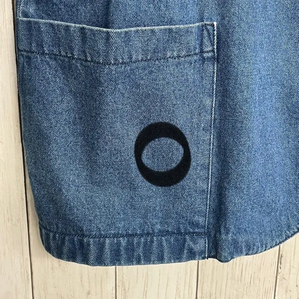 Lisa Josephs Vintage Longline Cotton Retro Oversized Denim Jean Jacket Pockets - Image 4