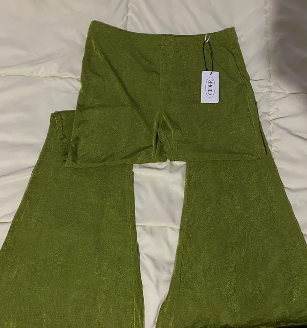Green Flare Pants - Image 3
