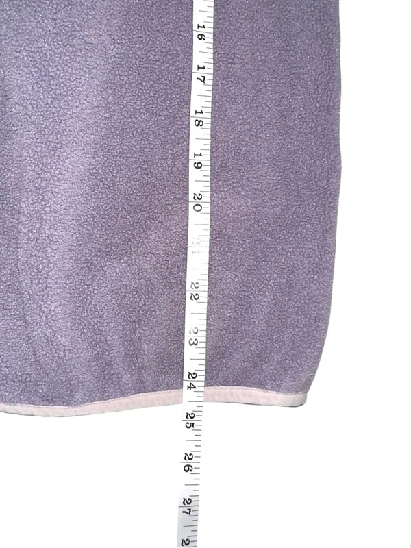 Patagonia Synchilla Snap T Fleece Pullover Gray and Purple Jacket Sweater MEDIUM - Image 6
