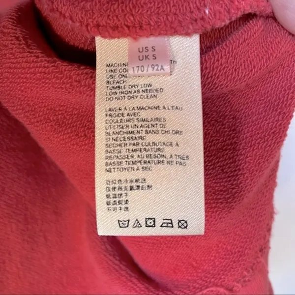 Free People Sunrise Sunset Cropped Hoodie Small - Image 9