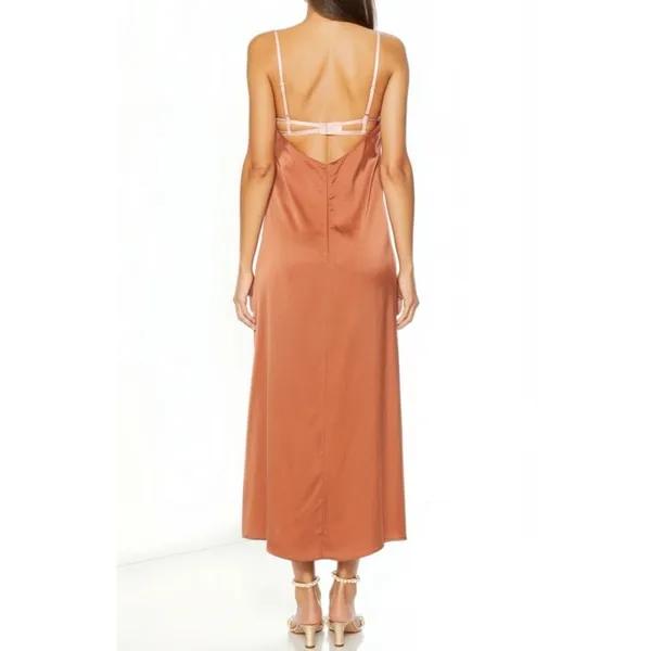 FOR LOVE & LEMONS Viv Maxi Dress, Brown, XL - Image 6