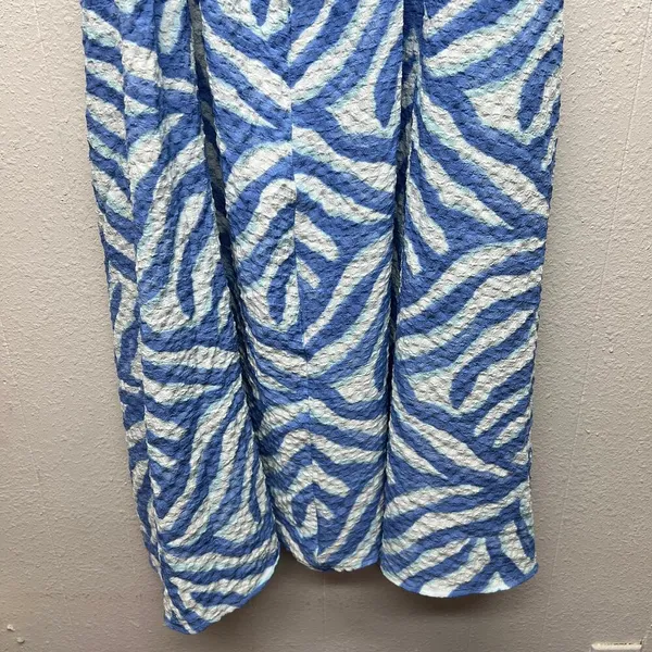 Time and Tru Puff Sleeve Midi Dress Womens XL Beachy Coastal Nautical Open Back - Image 13