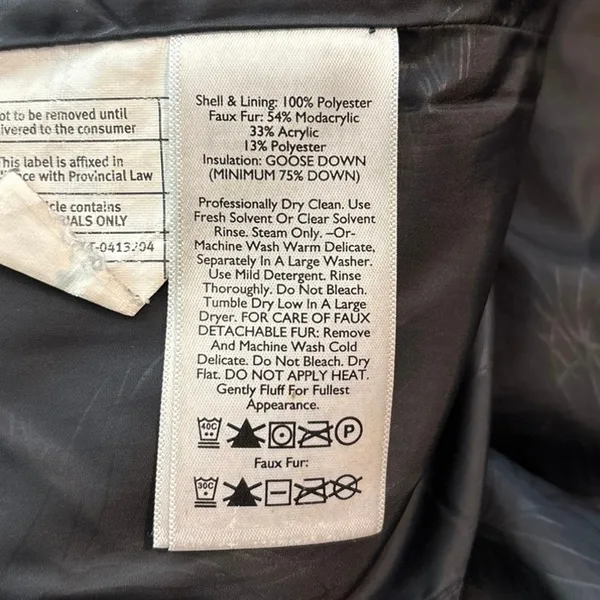 Eddie Bauer Women’s Size M Lodge Down Parka Coat Long Style 7494 Black - Image 7