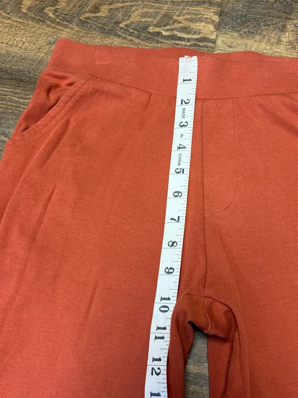 Pact Organic Cotton Joggers Pant Womens XS Orange Pocket Sustainable Lounge Cozy - Image 6