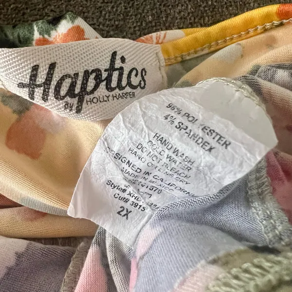 Floral Patchwork Haptics By Holly Harper Dress Multiple Size 2X - Image 9