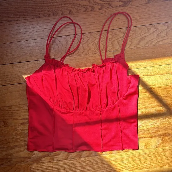 Princess Polly Annette Red Top - Image 4