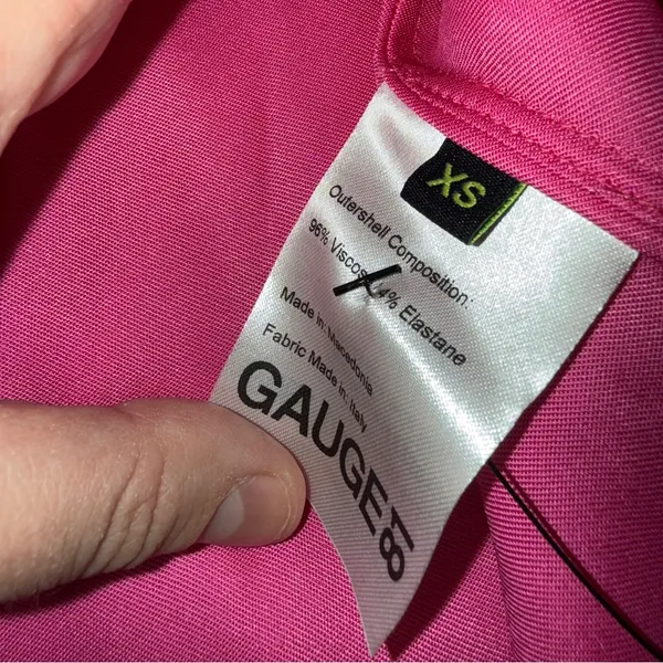 Gauge81 Pisa Fuchsia Pink‎ Satin Ruched Long Sleeve Mini Dress Sz XS NEW - Image 9