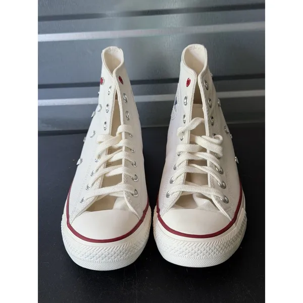 Converse Chuck Valentine's Day White Red A19055C Sneakers Women Size 7 Mens 9 U - Image 3