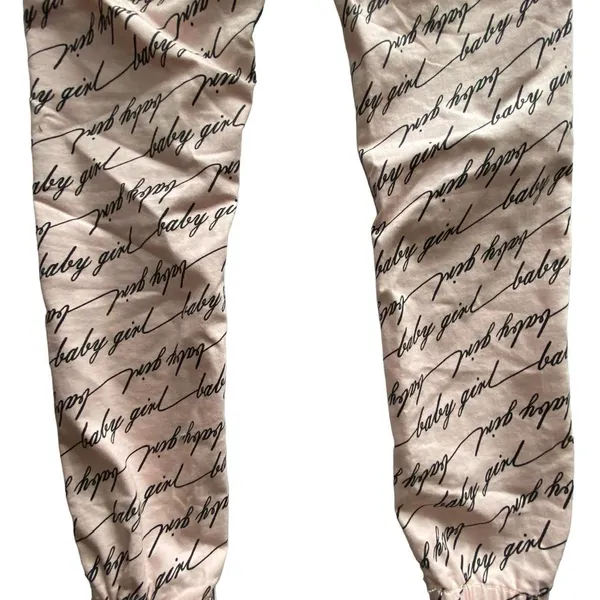 Capri Jean Pink Baby Girl Joggers - Image 8