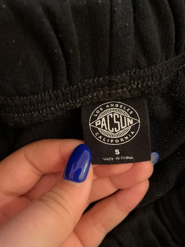 PacSun Black cargo sweatpants - Image 3