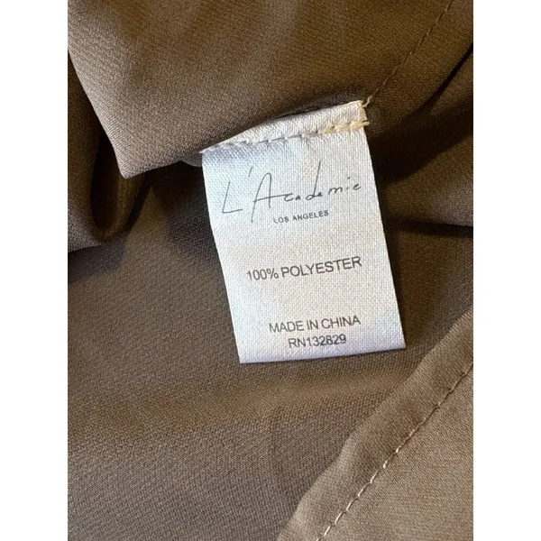 L’ACADEMIC Los‎ Angeles Brown Purplish Look Size Small Blouse Lightweight Career - Image 8