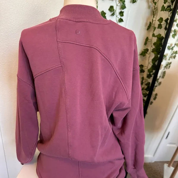 lululemon sweatshirt oversized size XS Broken Beats Plum athletic - Image 4