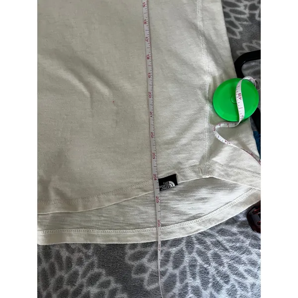 The North Face Slub Knit Shirt XL Cream Short Sleeve Gorpcore Minimalist Neutral - Image 7