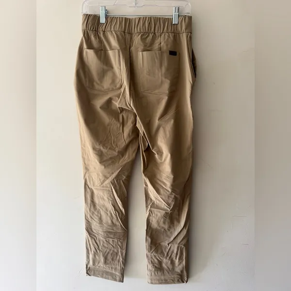 FigsPro Zip Fly Skinny Scrub Trouser Professional Pants Khaki Tan Elastic Waist‎ - Image 5