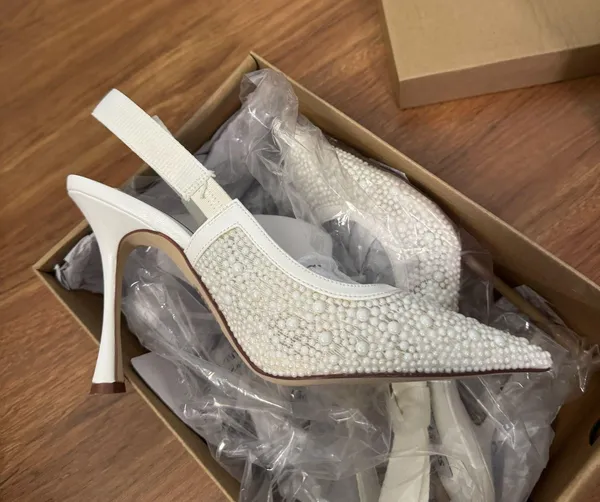 Steve Madden Heels White Pointed Toe - Image 3