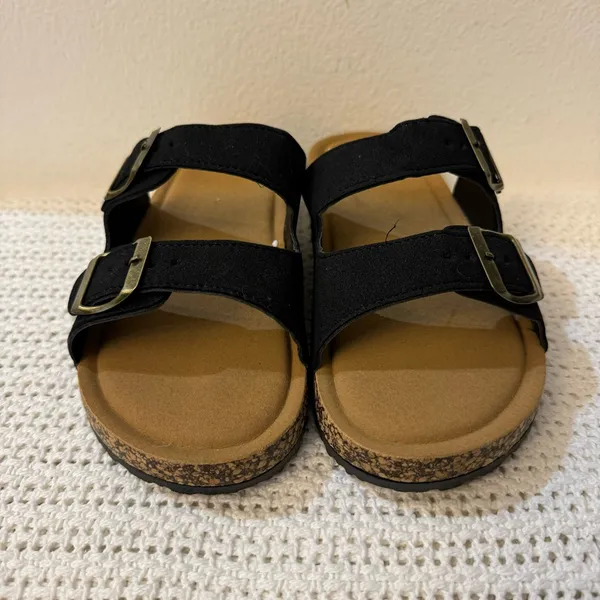 Women’s Sandal Slides– Adjustable Buckle Slippers, Lightweight with Cork Footbed - Image 4