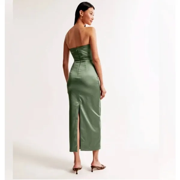 Abercrombie & Fitch Strapless Sculpt Maxi Dress NEW Size XL - Image 8