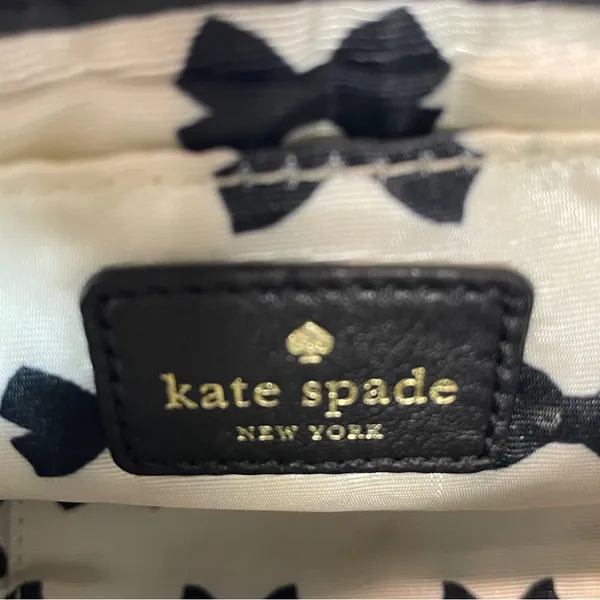 Kate Spade Light Pink Black Bow‎ Mini Crossbody Bag | Coquette Minimalist - Image 5