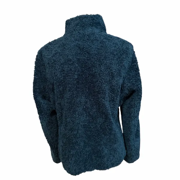 Pendleton Women's Blue Deep Pile Sherpa Teddy Jacket Sz M Cozy Fuzzy Winter - Image 4