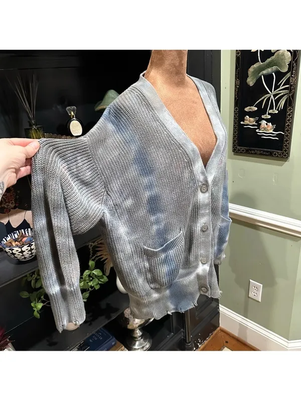 Young Fabulous & Broke Indie Distressed Cardigan Sweater Size M/L - Image 11
