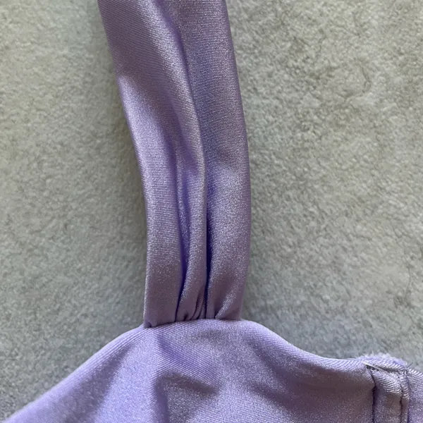 {Abercrombie & Fitch} Brand New Shiny Lavender Bikini Top - Image 4