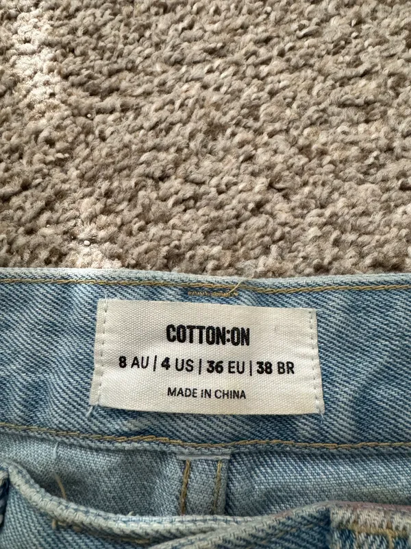 Cotton On High-Rise Mom Denim Shorts - Image 4