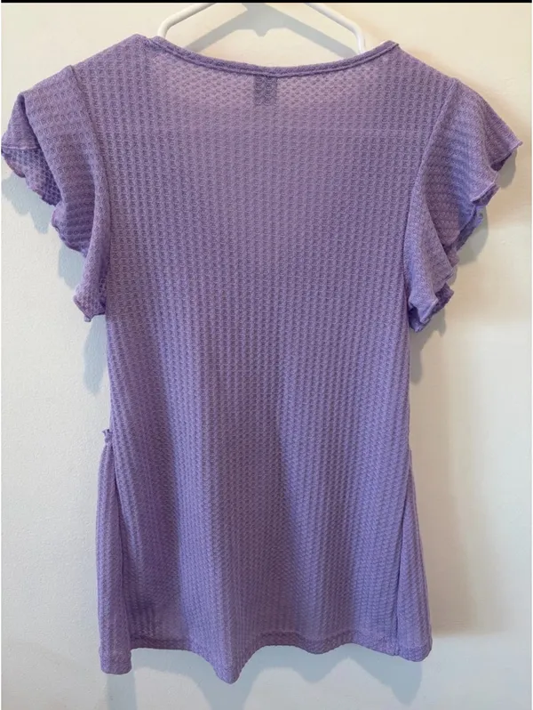 Shein Top Purple Ruffle - Image 2