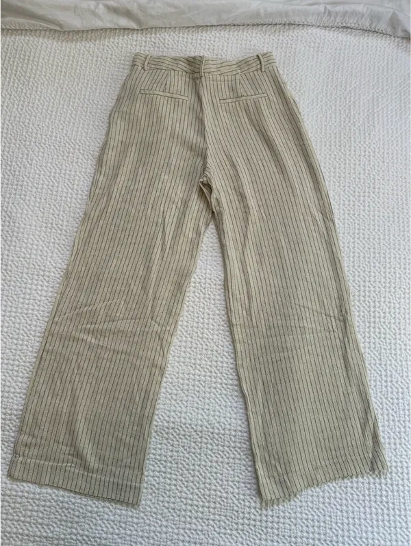 ZARA Striped Wide-Leg Pants - Image 2