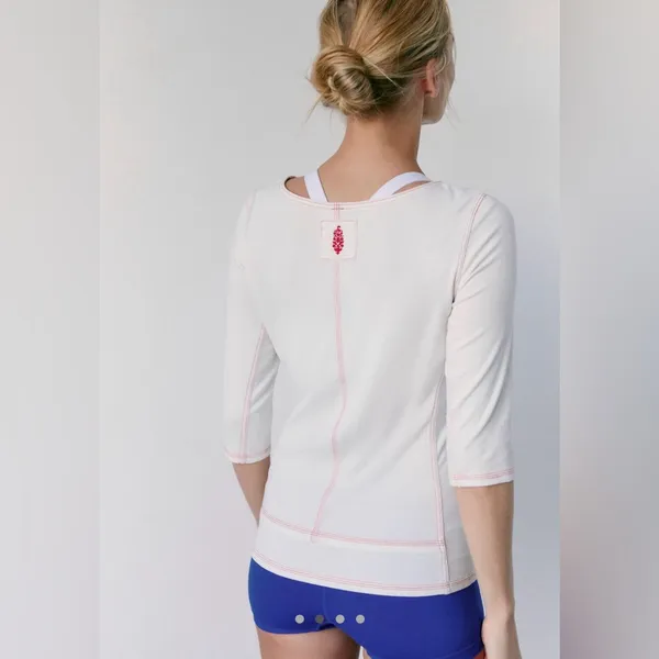 Free People Movement Sashay Layer NWT $78 White - Image 2