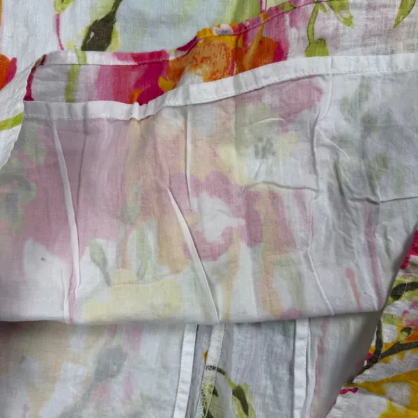 Old Navy Strapless Floral Maxi Dress‎ Women Medium Linen Blend Boho Summer - Image 6